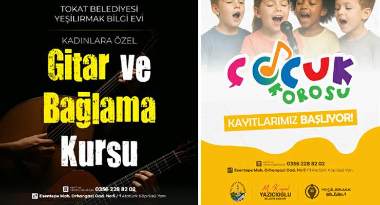 Tokat Belediyesi’nden yine 2 ayrı etkinlik