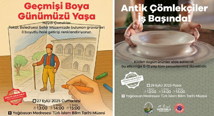 Tokat Belediyesi’nden iki güzel etkinlik daha