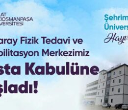 Sulusaray Fizik Tedavi ve Rehabilitasyon Merkezi hasta kabulüne başladı