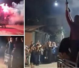 Magandalar düğünde tehlike saçtı