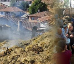 Zile’de bir ev ve samanlık tamamen yanarak kullanılmaz hale geldi