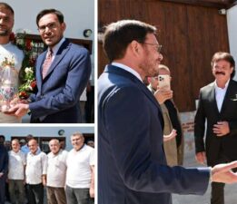 Başkan Yazıcıoğlu başpehlivan Serhat Elvan’ı tebrik etti