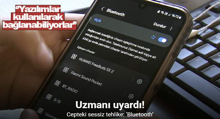 Cepteki sessiz tehlike: ‘Bluetooth’