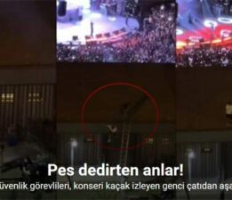 Özel güvenlik görevlileri, konseri kaçak izleyen genci çatıdan aşağı attı