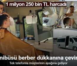 Tek telefonla müşterinin ayağına giden berber dükkânı