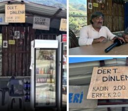İş yerine astığı tabelayla yüzleri gülümseten esnaf, görenlerin ilgisini çekiyor
