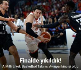 A Milli Erkek Basketbol Takımı, Avrupa ikincisi oldu