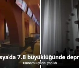 Rusya’nın Kamçatka Yarımadası açıklarında 7.8 büyüklüğünde deprem