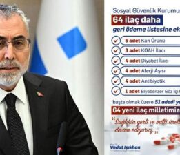 Bakan Işıkhan, “64 ilacı daha geri ödeme listesine aldık”