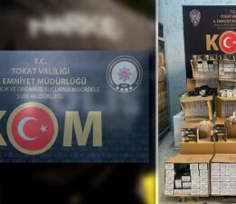 Tokat’ta kaçak tütün operasyonu: 180 bin adet makaron ele geçirildi