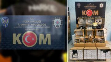 Tokat’ta kaçak tütün operasyonu: 180 bin adet makaron ele geçirildi