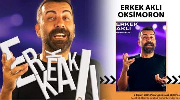 Oyuncu Emre Karayel “Erkek Aklı” gösterisiyle Tokat’ta