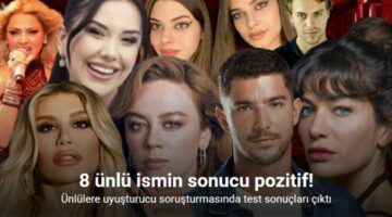 Uyuşturucu soruşturmasında 8 ünlü isimde uyuşturucu madde tespit edildi