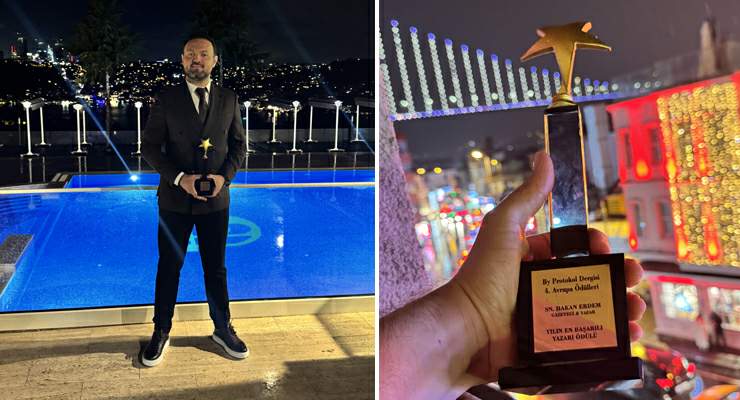 Gazeteci-Yazar Hakan Erdem “Yılın Yazarı” seçildi