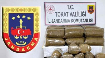 Tokat’ta 340 kilo kaçak tütün ele geçirildi