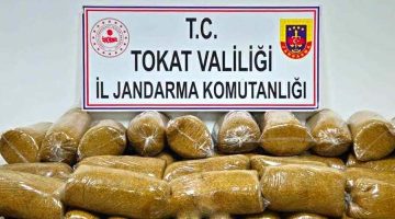 Tokat’ta 450 kilo kaçak tütün yakalandı