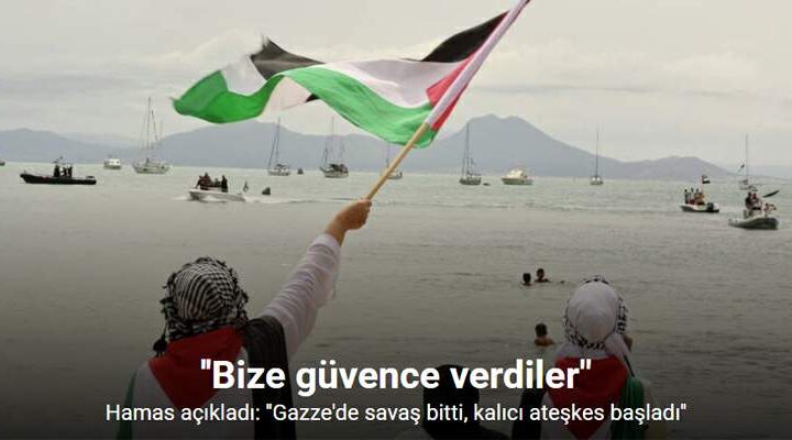 Hamas’ın Gazze lideri el-Hayya, “Bugün savaşın sona erdiğini ve ateşkesin başladığını ilan ediyoruz”
