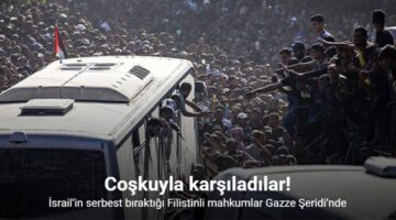 İsrail’in serbest bıraktığı Filistinli mahkumlar Gazze Şeridi’nde