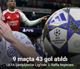 UEFA Şampiyonlar Ligi’nde 9 maçta 43 gol