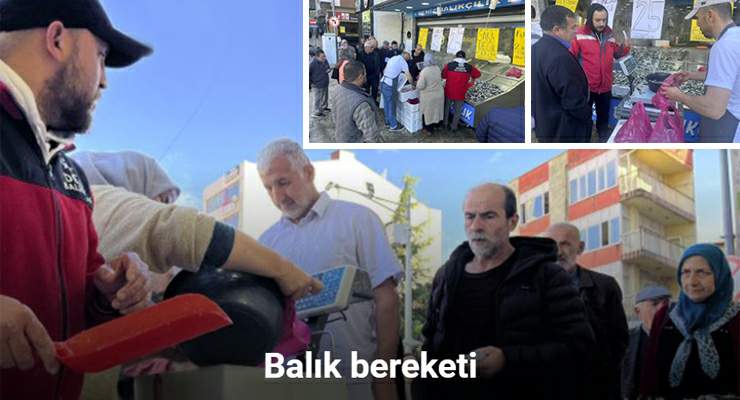 Hamsi 25 liraya düştü, vatandaş sıraya girdi