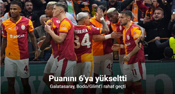 Galatasaray, Bodo/Glimt’i rahat geçti