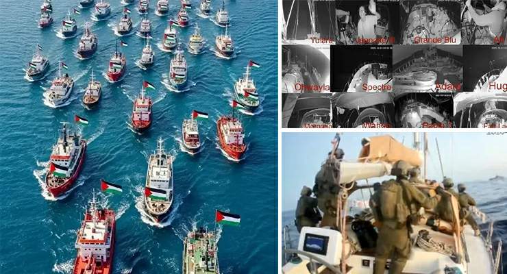 Küresel Sumud Filosu, “13 gemi durduruldu, 30 gemi Gazze yolunda”