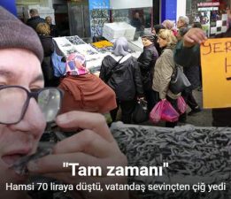 Hamsi 70 liraya düştü, vatandaş sevinçten çiğ yedi