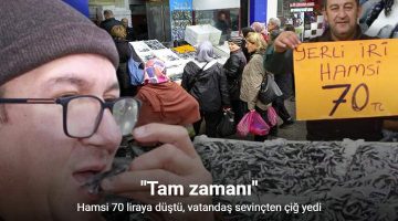 Hamsi 70 liraya düştü, vatandaş sevinçten çiğ yedi