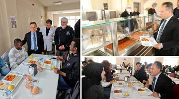 Rektör Yılmaz, Öğrencilerle yemekte buluştu