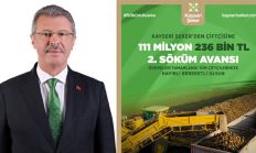 Kayseri Şeker’den çiftçiye 2. söküm avansı