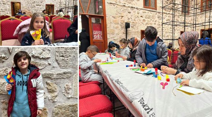 “Çocuklar ve Aileleri” kağıttan çiçeklerle harika birgün yaşadı
