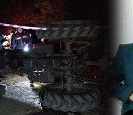 Tokat’ta devrilen traktörün sürücüsü hayatını kaybetti