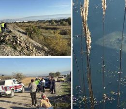 Ehliyetsiz sürücü araçla gölete düştü