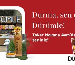 “DÜRÜMLE” Tokat Novada AVM’de yeni restoranını açtı