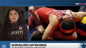 Nesrin Baş, ‘TRT Spor Güreş Saati’nin konuğu oldu