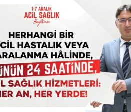 Dr. Atilla Bıyık, “Şehir uyur, Biz nöbetteyiz”