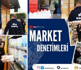 Zile zabıta ekipleri marketlerde düzenli denetimlerini sürdürüyor