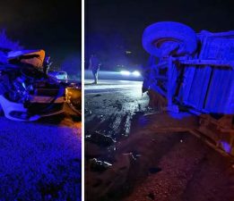 Tokat’ta otomobil traktörle çarpıştı: 4 yaralı
