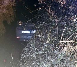 Tokat’ta otomobil su kanalına düştü: 1 yaralı