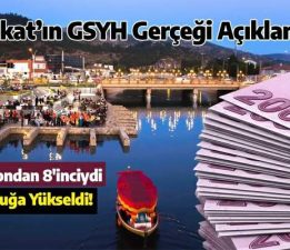 GSYH’de Tokat sondan 8’inciydi, 10’unculuğa yükseldi
