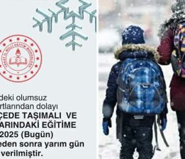 Tokat’ta taşımalı eğitim ve köy okullarında eğitime ara verildi