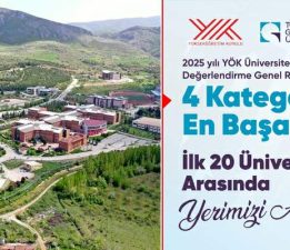 “Tokat Gaziosmanpaşa Üniversitesi” YÖK 2025 raporunda öne çıktı