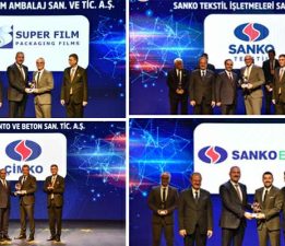 Türkiye’nin 500 büyük sanayi kuruluşu arasına giren SANKO’nun 4 şirketi ödüllendirildi