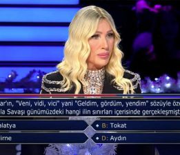 Seda Sayan’a ‘Kim Milyoner Olmak İster’de soru Tokat’tan geldi