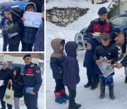 Karnelerini jandarma ekipleri ulaştırdı