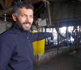 Tokat’ta ahırın çatısı çöktü