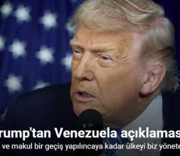 Trump, “Venezuela yönetiminde uygun bir geçiş sağlanana kadar orada kalacağız”