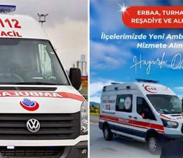 Tokat sağlık filosunu güçlendiriyor, 4 ilçeye tam donanımlı yeni ambulans