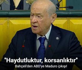 MHP Lideri Bahçeli’den ABD’ye Maduro çıkışı