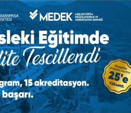 TOGÜ’de “Eğitim Kalitesi” belgeleniyor, 15 program daha akredite edildi
